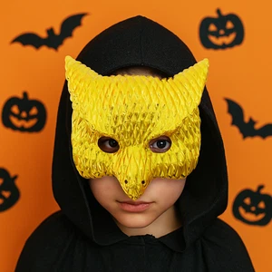 Elastic Rope Halloween Masks Golden Masquerade Props Animal Mask Festival - Picture 1 of 15