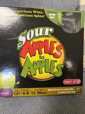Mattel SOUR APPLES TO APPLES GAME Target Exclusive 2010 Complete Good Shape - Image 1 of 2