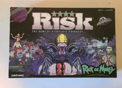 RISK Rick and Morty Edition Board Game 99% COMPLETE Missing 1 soldier - Image 1 of 4