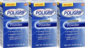 Super PoliGrip POWDER 12hr hold 1.6oz ( 3 pack ) Exp 9/2025 - Picture 1 of 1