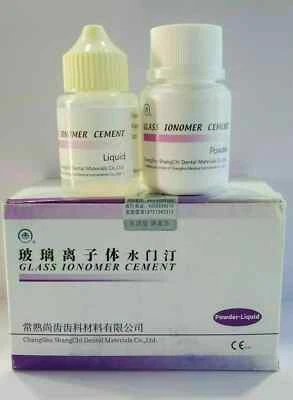 Dental Permanent Glass Iono Cem Crown Bridge P- 20gm / L - 16ml (Free Shipping).