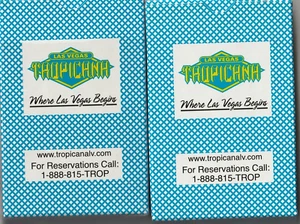 Two decks of Casino playing cards, Tropicana Las Vegas Nevada, pre-owned, open - Picture 1 of 9