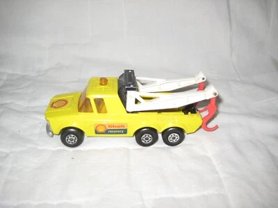VG 1974 Matchbox Lot K-6/11 Pick-Up Truck, Yellow Shell Wrecker w White/Red Tows - Image 1 of 4