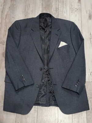 Abrigo deportivo 42S azul oscuro 2 botones azul pata de gallo habitación club para hombre Foto 1 de 4