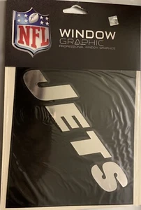 New York Jets Window Sticker  Silver Long Lasting 6" - Picture 1 of 4