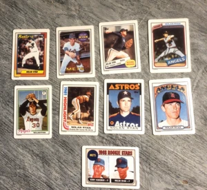 Nolan Ryan Tops Collectors Edition Porcelain Exact Card Replicas 1993 Set Of 9 - Picture 1 of 8