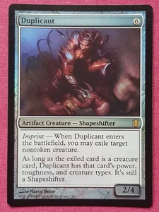 Magic The Gathering COMMANDER'S ARSENAL FOIL DUPLICANT artifact card MTG - Picture 1 of 2