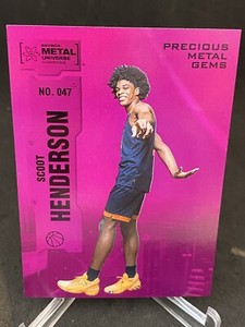 2022 Skybox Metal Universe Champions Scoot Henderson PMG /75 Rookie #3 Pick