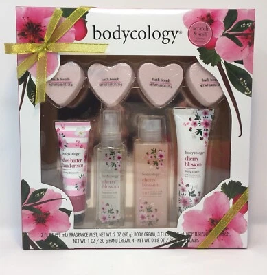 Bodycology Set de Regalo Flor de Cerezo Baño Fragancia Niebla Manos Cuerpo Crema Lavado Bomba Foto 1 de 4