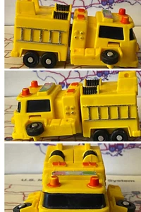 Flame Fighter Fire Truck Changeable Robot Zybots Remco Transformers Gobots - Picture 1 of 8