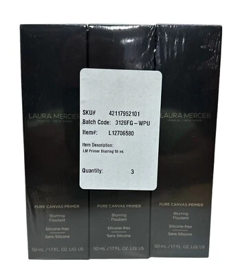 Laura Mercier Pure Canvas Primer Blurring (50ml/1.7fl.oz) You Pick Lots NEW - Image 1 of 2