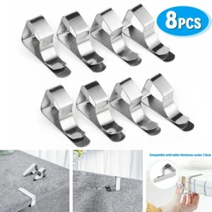 8x Table Cloth Clips Party Cover Wedding Picnic Holder Clamp Desk Outdoor Event - Picture 1 of 12