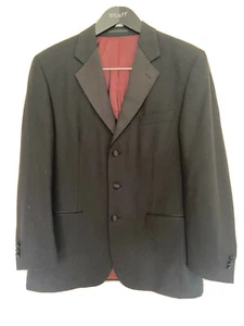 Zenetti DM TEX Barcelona Men Formal Tuxedo suit Size 40/102 Wool Black As new - Picture 1 of 12