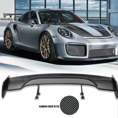 For Porsche Carrera 911 GT 57'' Rear Trunk Spoiler Wing GT-Style Carbon Fiber - Image 1 of 4