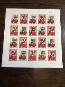 Scott#5745-5746 Love Kitty - Puppy forever sheet of 20 stamps-MNH -2023-US - Picture 1 of 1