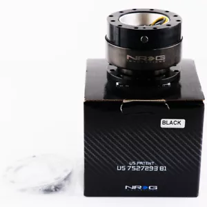 Black NRG Gen2.0 DING Sound Quick Release Hub Snap Off Steering Wheel Boss Kit - Picture 1 of 9