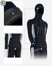 New 5MM Neoprene Men's Wetsuit, Split Hooded Full Body Wetsuit Set