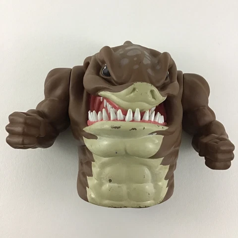 Street Sharks Big Slammu Rubber Hand Puppet 8" Vintage 1994 Street Wise Creature Cover