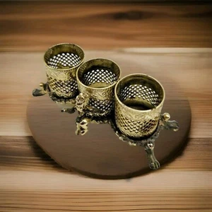 Vintage Sam Fink Filagree Gold And Cherub Lipstick Holder Hollywood Regency Glam - Picture 1 of 12