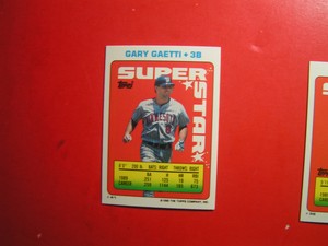 1990 Topps Super Star Mini Lot of 6 Baseball cards. Ryan Sax Ballrad Gaetti ...