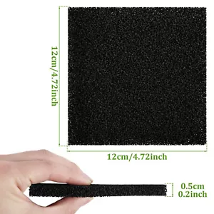 12Pcs Charcoal Filters for Kitchen Compost Bin 12cm Square Activated BrVSA - Picture 1 of 12
