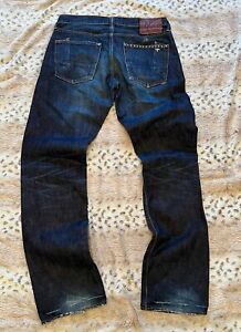 PRPS Mainline Xile 32" Japan Made Denim Jeans RRP £525 Rare Straight Leg