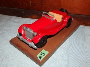 HUBLEY KIDDIE TOY 9" RED MG ROADSTER SPORTS CAR #485 USED 1950s - Picture 1 of 21