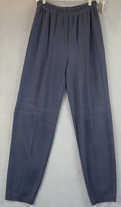VTG Liz Claiborne Jogger Pants Sz M NWT Lounge Navy Blue Elastic Waist - Picture 1 of 9