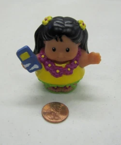 Fisher Price Little People Hawaiian Vacation Girl Wearing Lei Tropical Tourist - Picture 1 of 3