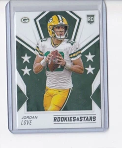 JORDAN LOVE 2020 PANINI ROOKIES & STARS FOOTBALL ROOKIE CARD-SHIPS FREE - Picture 1 of 23