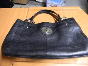 Vintage Coach Blk Penelope Bag In Excellent Condition F16531 Pebble Blk Leather - Picture 1 of 7