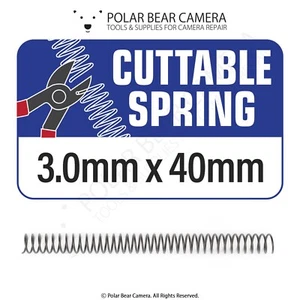 Lentes cortables micro miniatura con resorte de compresión pequeño de 3,0 mm x 40 mm para cámara Reino Unido - Imagen 1 de 2