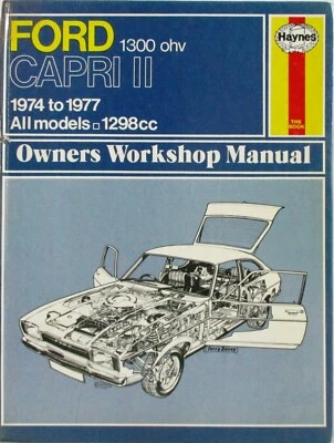 Haynes - Ford Capri II - 1300 OHV - 1974 A 1977 Manuale Del Proprietario - Immagine 1 di 4