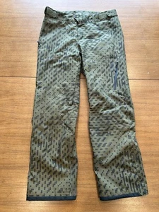 Mountain Hardware Women's Sz Medium RECCO Ski Snow Snowboard Pants Camo Green - Picture 1 of 10