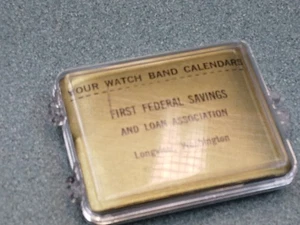 Primo Calendario Orologio Federale Risparmio e Prestito Longview Wa. - Foto 1 di 7