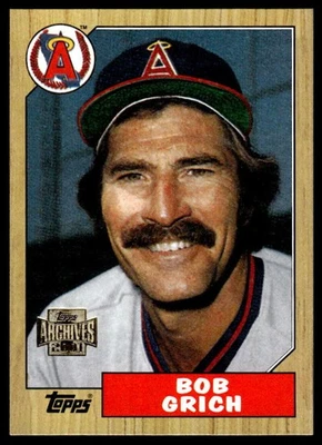 2001 Topps Archives #172 Bobby Grich NM-MT Angels 87 - Image 1 of 2