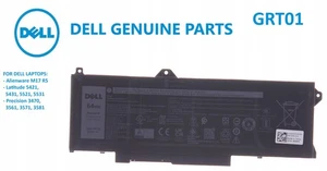 NOWA ORYGINALNA BATERIA DELL TYPE GRT01 64WH 15.2V DP/N 0P3TJ R05P0 2025 - Zdjęcie 1 z 4