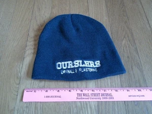 Cazenovia NY OURSLERS Drywall & Plastering Collectible Beanie Cap Knit Hat - Picture 1 of 7