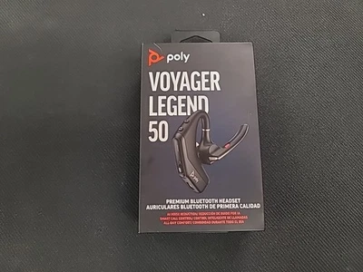 NEW Poly Voyager Legend 50 Wireless Noise Cancelling In-Ear Headset - Black - Image 1 of 4