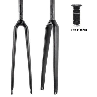 700C bicycle 1 Inch 25.4 mm Road Bike Carbon 1" Fork + Expander Plug Headset - Image 1 of 4