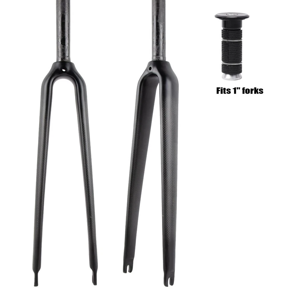 700C bicycle 1 Inch 25.4 mm Road Bike Carbon 1" Fork + Expander Plug Headset - Image 1 of 4