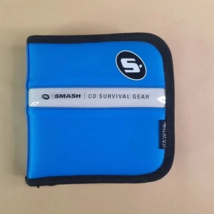 Smash Vintage Early 2000s Cd Disc Travel Case Blue VGC 24 Pocket - Afbeelding 1 van 5