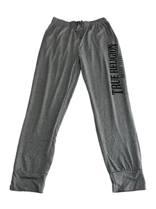 True Religion Marken Jeans Lounge Hose Pyjamahose Herren mittelgrau - Bild 1 von 5
