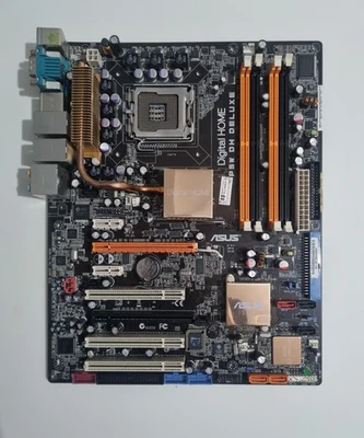 HIGH TIER 2006 ASUS P5W DH Deluxe – Retro LGA775 Motherboard – Tested & Working - Image 1 of 4