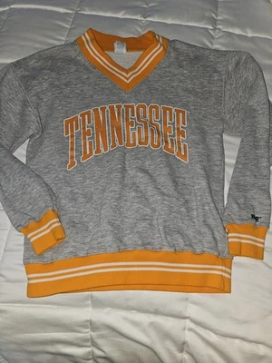 复古 80 年代 TENNESSEE VOLS V 领套头帽。 经典美国制造 — 第 1/4 张图片