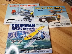 Squadron Signal US Biplanes in Action Curtiss Hawk Grumman Biplane  SC - Picture 1 of 1