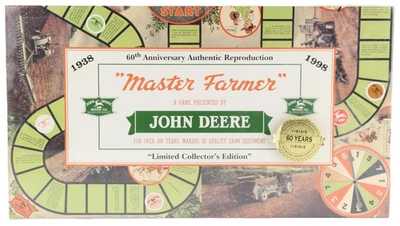 Jogo de tabuleiro John Deere Master Farmer lacrado 60º aniversário 1998 colecionador - Imagem 1 de 4