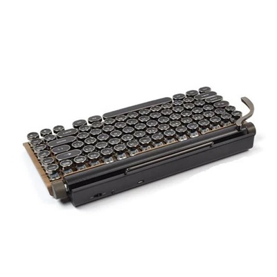 83 Keys Gaming Keyboards Retro Typewriter Keyboard  Bluetooth Keyboard USB2862 - Image 1 of 4