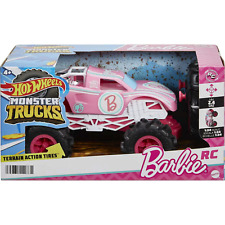 Hot Wheels Barbie Monster Truck RC Battery Powered with Remote Control - Pink