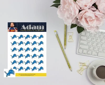 Detroit Lions Planner Stickers - Image 1 of 2